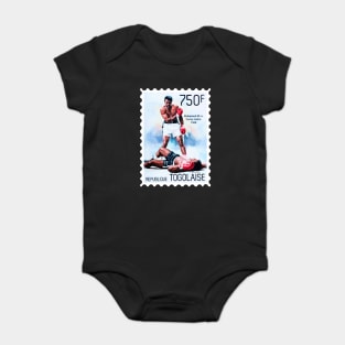 Muhammad Ali Postage Stamp Baby Bodysuit